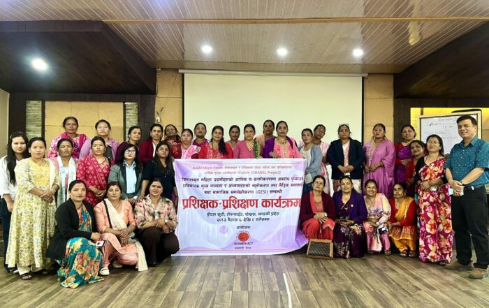 Training of Women Entrepreneurs on Addressing Harmful Social Values and Practices Impeding Women’s Entrepreneurship in Nepal